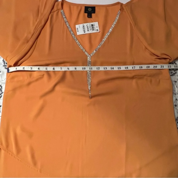 JM Collection Women's Rhinestone-Trim 3/4
Sleeve Top Created for Macy's - Picture 7 of 9